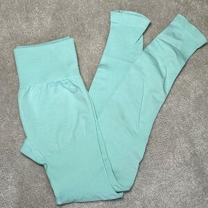Lazuli Label Mint/Ice Turquoise Seamless Leggings